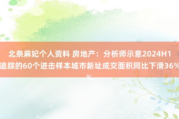 北条麻妃个人资料 房地产：分析师示意2024H1追踪的60个进击样本城市新址成交面积同比下滑36%