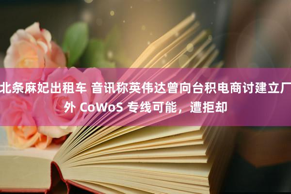 北条麻妃出租车 音讯称英伟达曾向台积电商讨建立厂外 CoWoS 专线可能，遭拒却