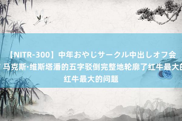 【NITR-300】中年おやじサークル中出しオフ会 BEST 马克斯·维斯塔潘的五字驳倒完整地轮廓了红牛最大的问题