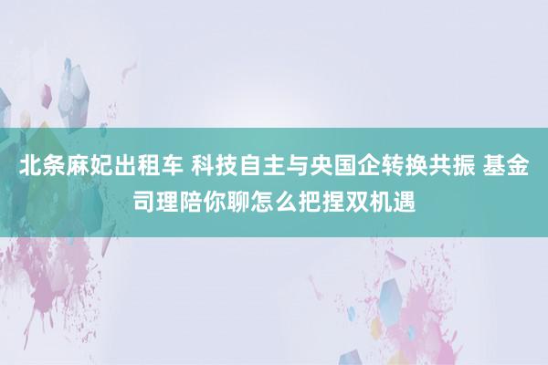 北条麻妃出租车 科技自主与央国企转换共振 基金司理陪你聊怎么把捏双机遇