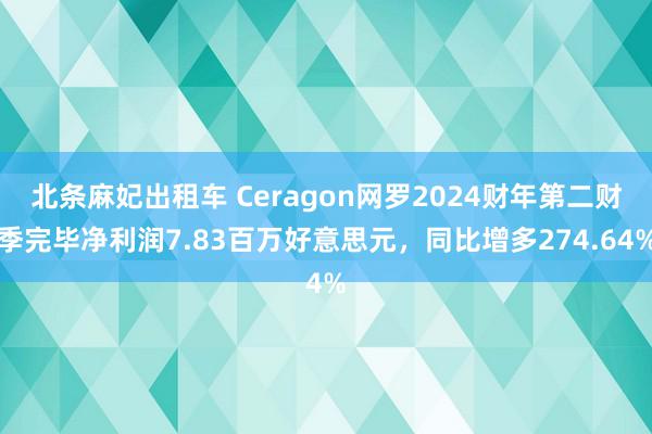 北条麻妃出租车 Ceragon网罗2024财年第二财季完毕净利润7.83百万好意思元，同比增多274.64%