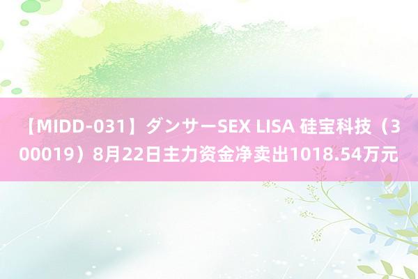 【MIDD-031】ダンサーSEX LISA 硅宝科技（300019）8月22日主力资金净卖出1018.54万元