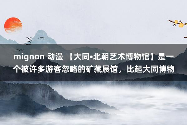 mignon 动漫 【大同•北朝艺术博物馆】是一个被许多游客忽略的矿藏展馆，比起大同博物